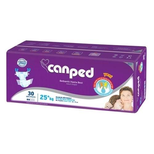 Canped Hasta Bezi Çoçuklar İçin Bel Bantlı Tekstil Yüzeyli 30 Adet XS Tekli Pk