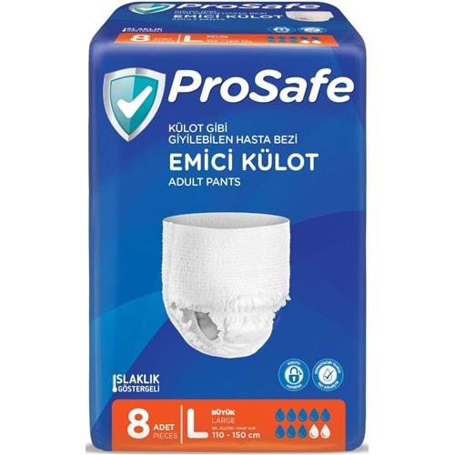 Prosafe Emici Külot Hasta Bezi L- Büyük- Large (İç Adet 8) Tekli Pk