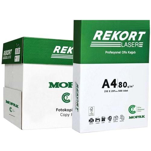 Mopak Rekort A4 80GR/M2 Fotokopi Kağıdı 2500 Adet (5PK*500) 1 Koli