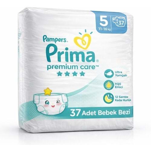 Prima Premium Care Bebek Bezi Beden:5 (11-16KG) Junior 37 Adet Fırsat Pk