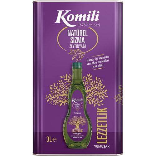 Komili Zeytinyağı 3LT Natural Ege Sızması (Teneke)