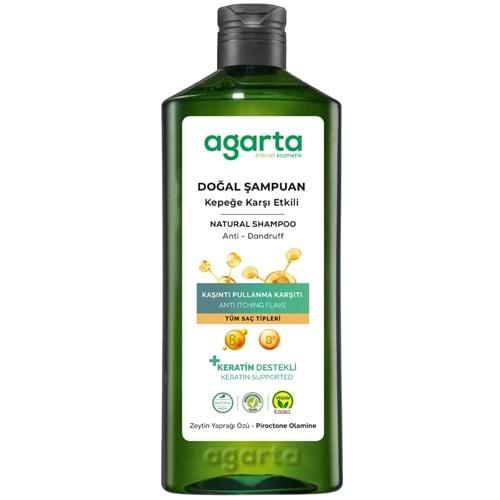 Agara Doğal Şampuan 400 ML Kepek Karşı Etkili - Kaşıntı Pullanma Karşıtı