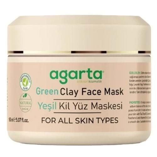 Agarta Doğal Yeşil Kil Yüz Maskesi 150ML