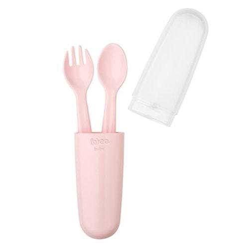 Wee Çatal Kaşık Seti (Kod:134) - Pembe