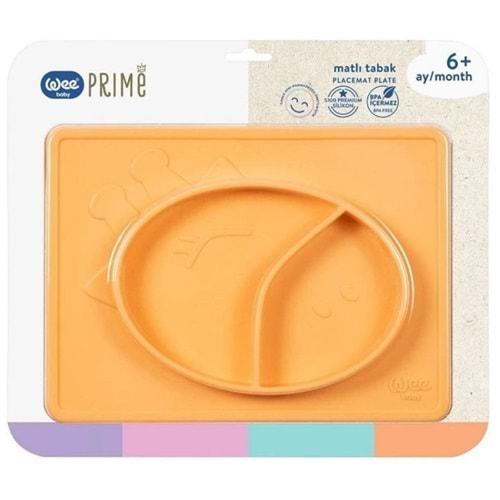 Wee Baby Prime Matlı Tabak (Kod:925) - Turuncu