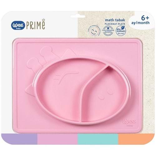 Wee Baby Prime Matlı Tabak (Kod:925) - Pembe