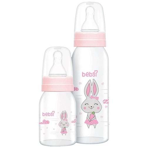 Bebsi Cam Biberon Seti (250ml+125ml) - Pembe