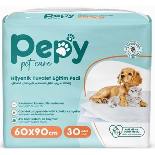 Pepy Evcil Hayvan Tuvalet Eğitim Pedi 60*90CM 30 Adet Tekli Pk