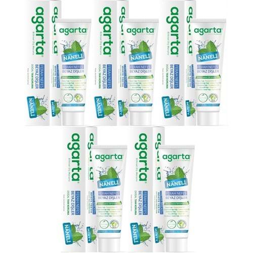 Agarta Doğal Diş Macunu 100ML Naneli (5 Li Set)