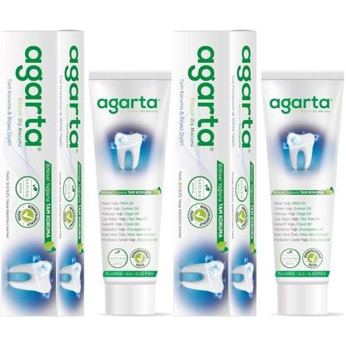 Agarta Doğal Diş Macunu 100ML Bitki Özlü (2 Li Set)