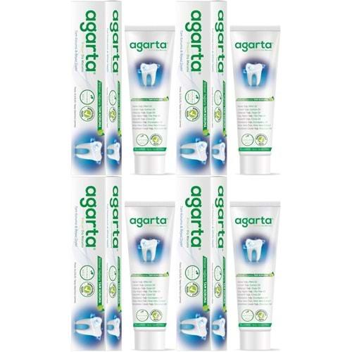 Agarta Doğal Diş Macunu 100ML Bitki Özlü (4 Lü Set)