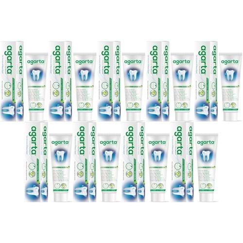 Agarta Doğal Diş Macunu 100ML Bitki Özlü (9 Lu Set)