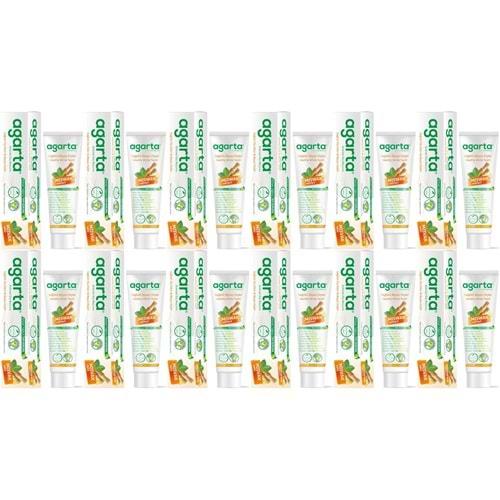 Agarta Doğal Diş Macunu 100ML Misvak özlü (12 Li Set)