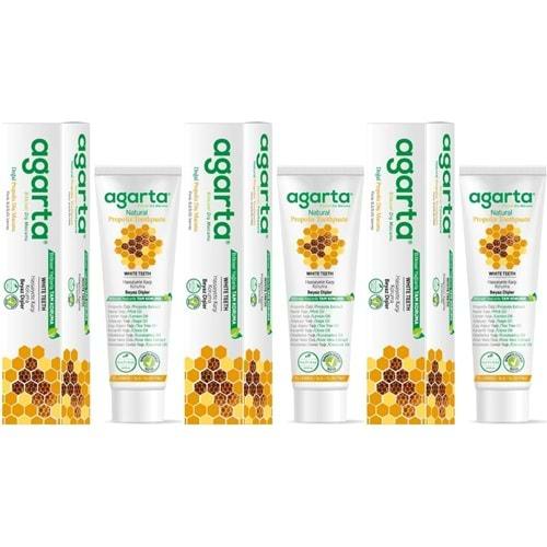 Agarta Doğal Diş Macunu 100ML Propolisli (3 Lü Set)