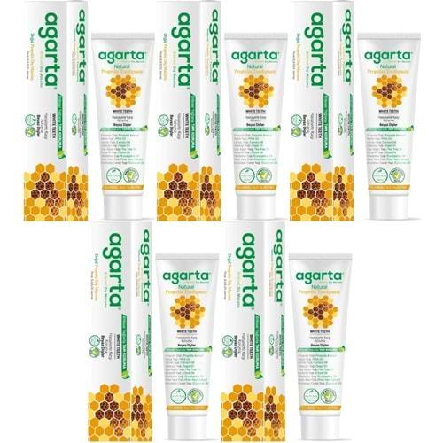 Agarta Doğal Diş Macunu 100ML Propolisli (5 Li Set)