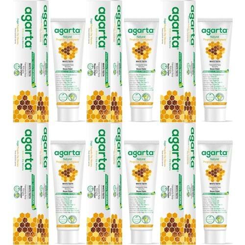 Agarta Doğal Diş Macunu 100ML Propolisli (6 Lı Set)