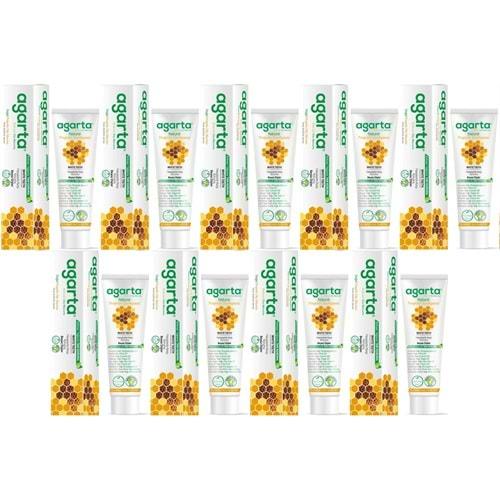 Agarta Doğal Diş Macunu 100ML Propolisli (9 Lu Set)