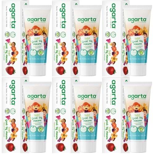 Agarta Doğal Diş Macunu 75ML Çocuk (6 Lı Set)