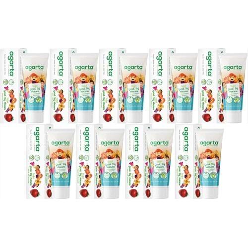 Agarta Doğal Diş Macunu 75ML Çocuk (9 Lu Set)
