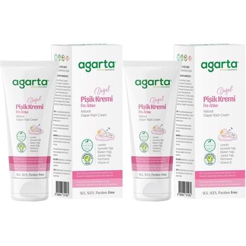 Agarta Doğal Pişik Kremi 100ML (2 Li Set)