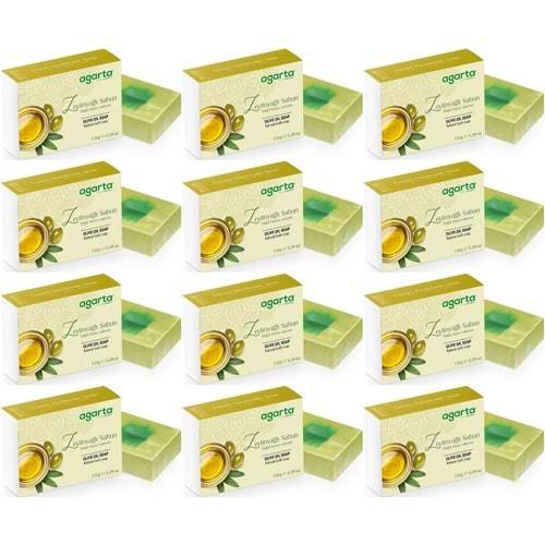 Agarta El Yapımı Doğal Sabun 150GR Zeytinyağlı (12 Li Set)