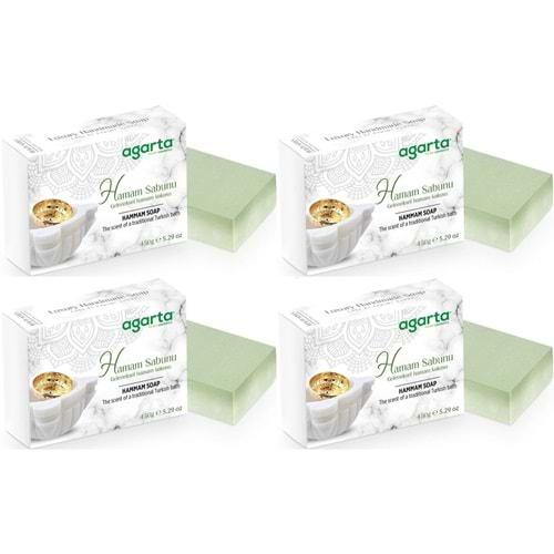 Agarta El Yapımı Doğal Sabun 150GR Hamam (4 Lü Set)