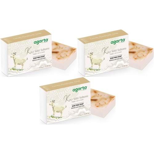 Agarta El Yapımı Doğal Sabun 150GR Keçi Sütü (3 Lü Set)