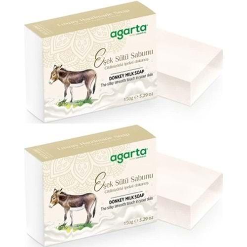 Agarta El Yapımı Doğal Sabun 150GR Eşek Sütü (2 Li Set)