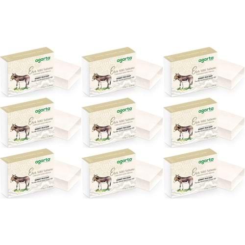 Agarta El Yapımı Doğal Sabun 150GR Eşek Sütü (9 Lu Set)