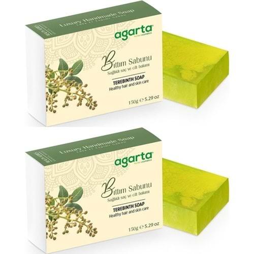 Agarta El Yapımı Doğal Sabun 150GR Bıttım (2 Li Set)