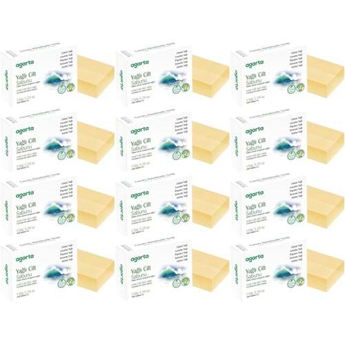 Agarta El Yapımı Doğal Sabun 150GR Yağlı Cilt (12 Li Set)