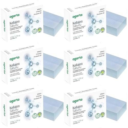 Agarta El Yapımı Doğal Sabun 150GR Kollajen (6 Lı Set)