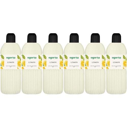 Agarta Kolonya 400 ML Limon 80 Derece Pet Şişe (6 Lı Set)