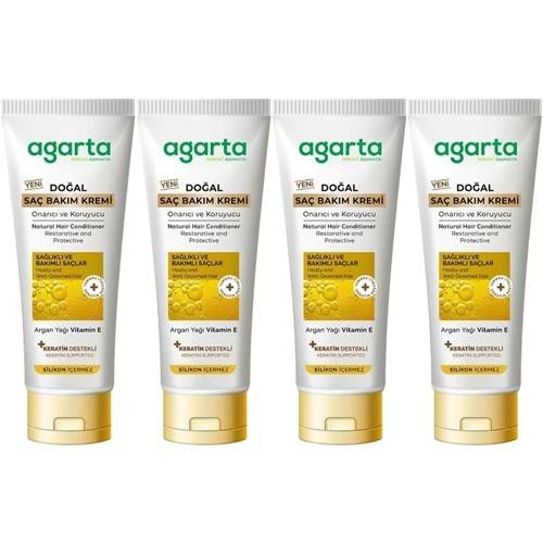 Agarta Doğal Güçlü Bakım Saç Güzelleştirici Krem 250 ML (4 Lü Set)