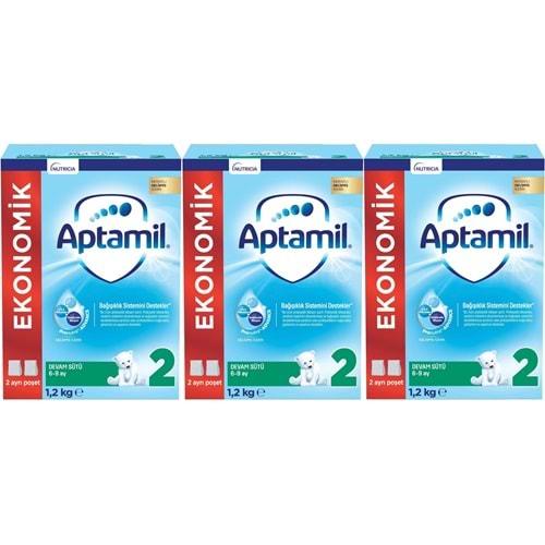 Nutrıcıa Aptamil 1200GR Devam Sütü No:2 (6-9 Ay) (3 Lü Set)