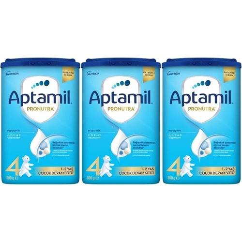 Nutrıcıa Aptamil Pronutra 800GR Devam Sütü No:4 (1-2 Yaş) (3 Lü Set)