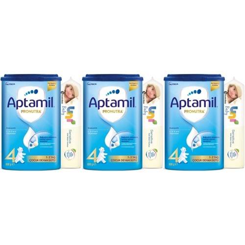 Nutrıcıa Aptamil Pronutra 800GR Devam Sütü No:4 (1-2 Yaş) + Islak Mendil Hediye (3 Lü Set)