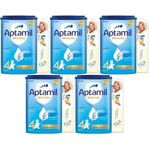 Nutrıcıa Aptamil Pronutra 800GR Devam Sütü No:4 (1-2 Yaş) + Islak Mendil Hediye (5 Li Set)