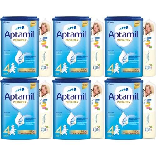 Nutrıcıa Aptamil Pronutra 800GR Devam Sütü No:4 (1-2 Yaş) + Islak Mendil Hediye (6 Lı Set)