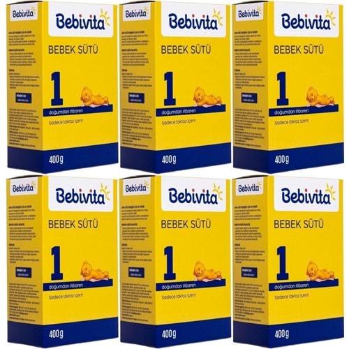 Bebivita Bebek Sütü 400GR No:1 (0-6 Ay) Doğumdan İtibaren (6 Lı Set)