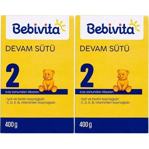 Bebivita Bebek Sütü 400GR No:2 (6-12 Ay) (2 Li Set)
