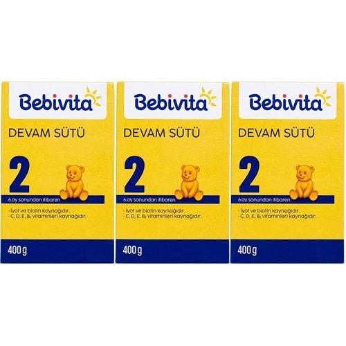 Bebivita Bebek Sütü 400GR No:2 (6-12 Ay) (3 Lü Set)