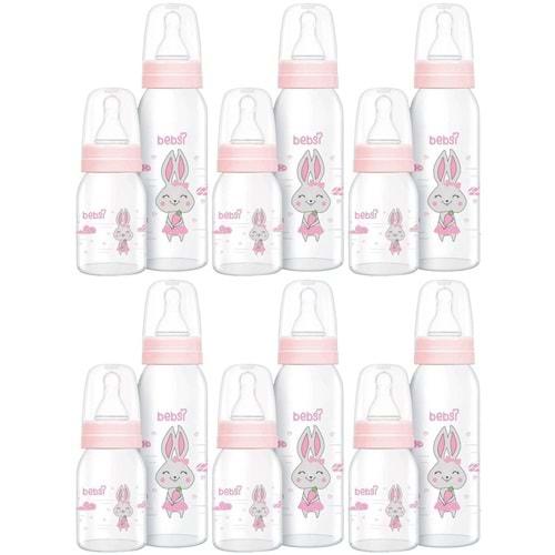 Bebsi Cam Biberon Seti Pembe (250ML+125ML) (6 Lı Set)