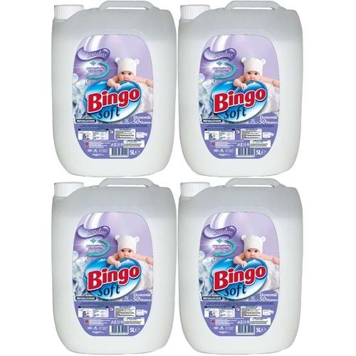 Bingo Soft Yumuşatıcı 20LT (4PK*5LT) Sensitive/Bebeğimin Kokusu/Hipoalerjenik (200 Yıkama)