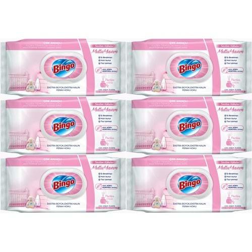 Bingo Clean Yüzey Temizlik Havlusu 96 Yaprak Sevilen Kokular Mutlu Yuvam (6 Lı Set) 576 Yaprak
