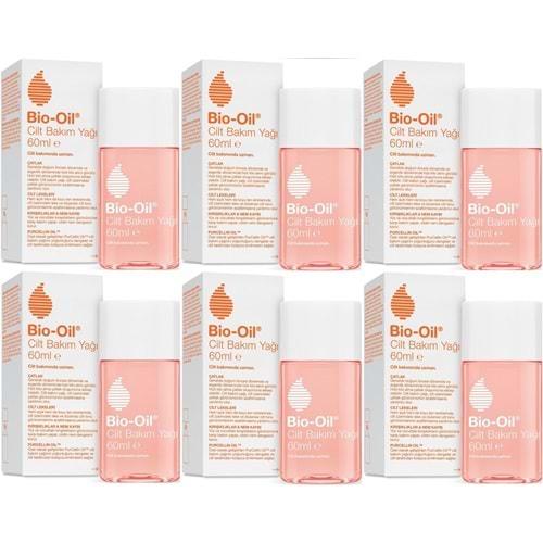 Bio-Oil Çatlak Oluşumunu Önleyici Cilt Bakım Yağı 60ML (Yeni Formül) (6 Lı Set)