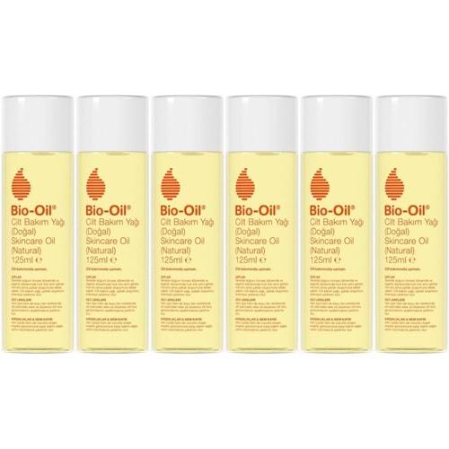Bio-Oil %100 Natural Çatlak & Leke Karşıtı Nemlendirici Doğal Cilt Bakım Yağı 125ML (6 Lı Set)