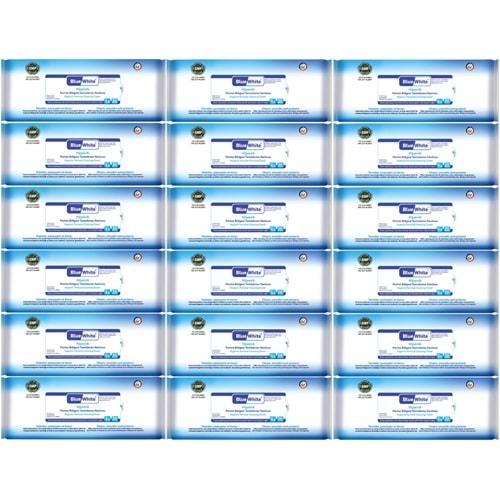 BlueWhite Yetişkin Hasta Perine Bölgesi Temizleme Mendil-Havlusu (18 li set) 50 Yaprak Hijyenik