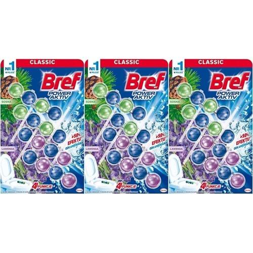 Bref Power Aktiv Klozet Bloğu Çam ve Lavanta Kokulu (12 Li Set) (3PK*4)