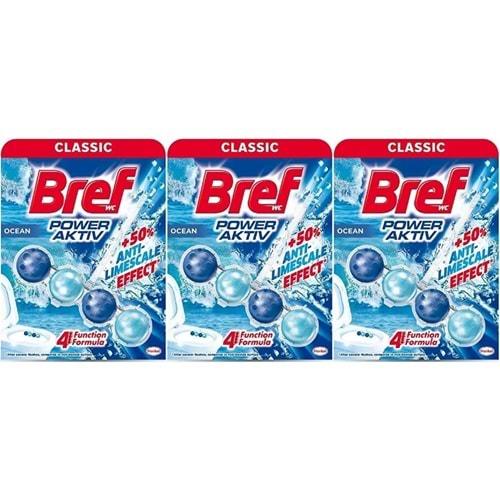 Bref Power Aktiv Klozet Bloğu Okyanus Kokulu (3 Lü Set) (3PK*1)